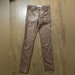 Abercrombie & Kids Brown Faux Leather Pants